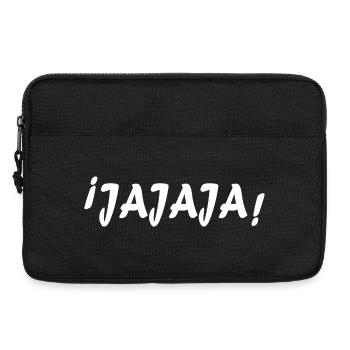 Jajajaja lacht auf Spanisch - Laptoptasche 13" - Schwarz - Vorne