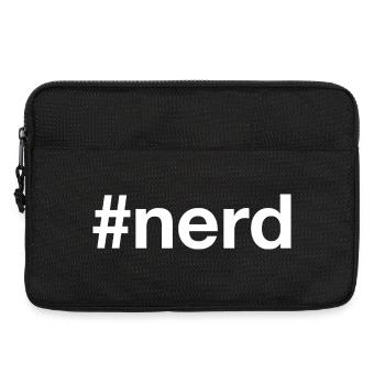 NERD Hashtag - Laptoptasche 13" - Schwarz - Vorne