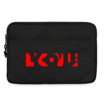 Je t’aime - Sacoche pour ordinateur portable 13 pouces - noir - Devant