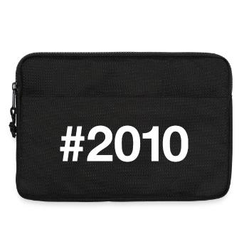 2010 Hashtag 16 ans 16e anniversaire - Sacoche pour ordinateur portable 13 pouces - noir - Devant