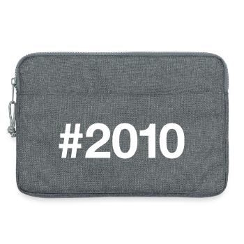 2010 Hashtag 16 Years 16th Birthday - Laptop bag 13" - heather grey - Front
