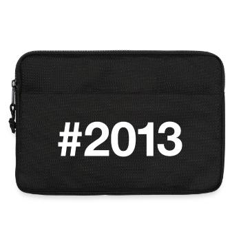 2013 Hashtag 13 Jahre 13. Geburtstag - Laptoptasche 13" - Schwarz - Vorne
