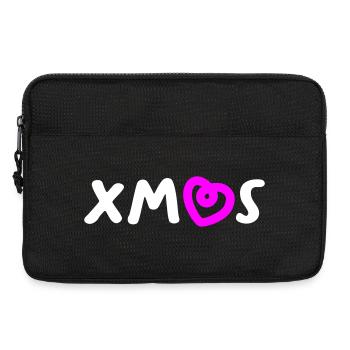 Xmas Herz Christmas Weihnachten Advent Santa - Laptoptasche 13" - Schwarz - Vorne