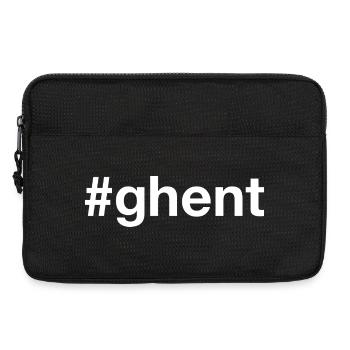 Ghent Belgien Belgium Hashtag - Laptop bag 13" - black - Front