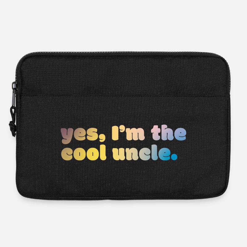 Cool Uncle Statement - Laptoptasche 13" - Schwarz