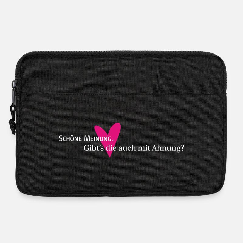 Meinung und Ahnung - Laptoptasche 13" - Schwarz