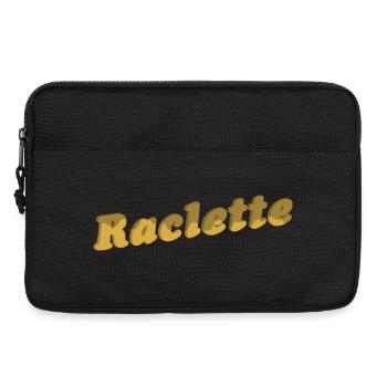Raclette Cheese Lettering 3D - Laptop bag 13" - black - Front