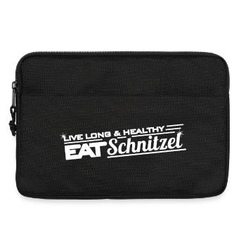 Live Long & Healthy – Eat Schnitzel Food-Design - Laptoptasche 13" - Schwarz - Vorne