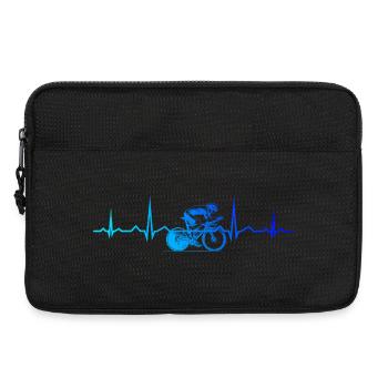 Modern road bike artwork - Laptop bag 13" - black - Front