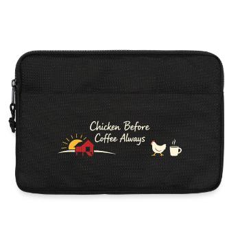 Poulets dans le jardin Style de vie poulet - Sacoche pour ordinateur portable 13 pouces - noir - Devant