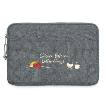 Chickens In The Garden Lifestyle Chicken - Laptop bag 13" - heather grey - Front