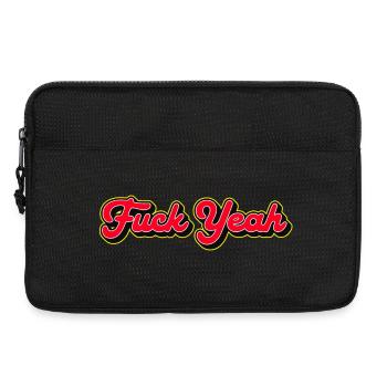 Fuck Yeah 3D Red Script - Sacoche pour ordinateur portable 13 pouces - noir - Devant