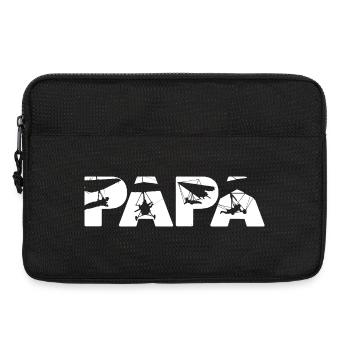 Papa Hang Glider Pilot Musical Silhouette Slogan - Laptop bag 13" - black - Front