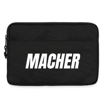 MACHER – Einfach machen. Einfach gut. - Laptoptasche 13" - Schwarz - Vorne
