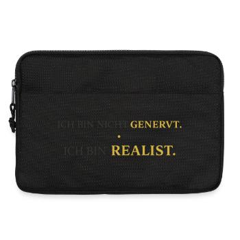 Ich bin nicht genervt, ich bin Realist - Laptoptasche 13" - Schwarz - Vorne