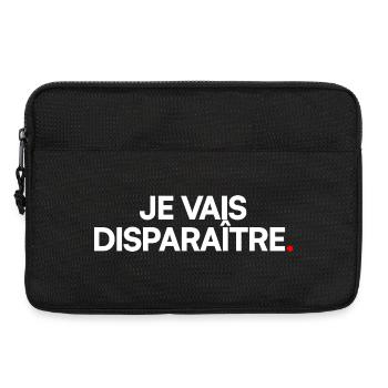 Je vais disparaître - Sacoche pour ordinateur portable 13 pouces - noir - Devant