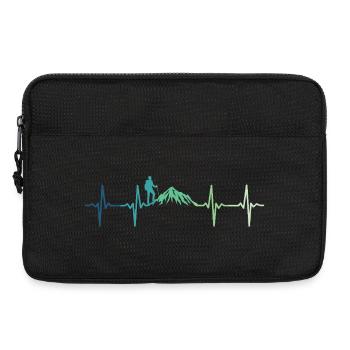 Mountain Heartbeat Hiking - Laptop bag 13" - black - Front
