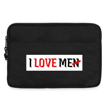 Ich liebe mich i love men Männer Selbstliebe Frau - Laptoptasche 13" - Schwarz - Vorne