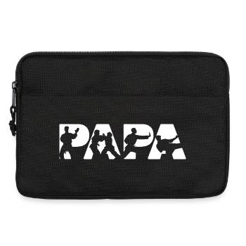 Judo Papa Martial Arts Master Silhouette - Laptop bag 13" - black - Front