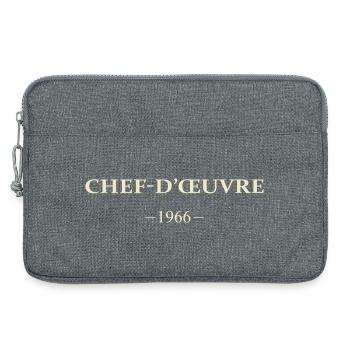 Millésime 1966 60 ans Anniversaire Vintage Cadeau. - Sacoche pour ordinateur portable 13 pouces - gris chiné - Devant