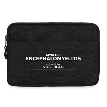 Myalgic encephalomyelitis not visible. still, real. - Laptop bag 13" - black - Front