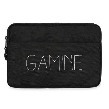 Gamine - Idée cadeau original femme - Sacoche pour ordinateur portable 13 pouces - noir - Devant