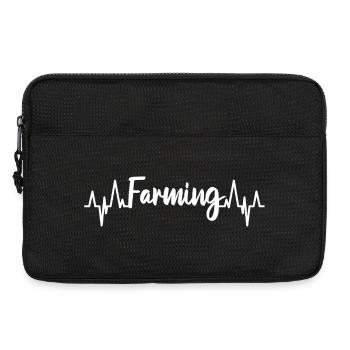 My heart beats for agriculture - Laptop bag 13" - black - Front