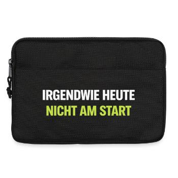 Irgendwie Heute Nicht Am Start – Neon Typo - Laptoptasche 13" - Schwarz - Vorne