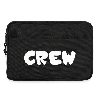 Crew Bubbles Typography - Laptop bag 13" - black - Front