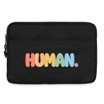 Mois de la fierté LGBTQ - Nous sommes tous humains - Sacoche pour ordinateur portable 13 pouces - noir - Devant