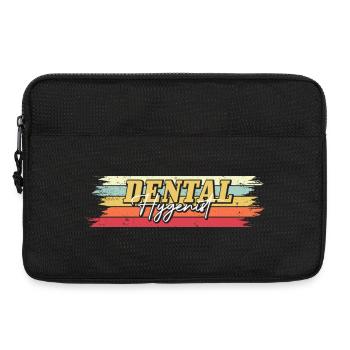Graphique rétro d’hygiéniste dentaire - Sacoche pour ordinateur portable 13 pouces - noir - Devant