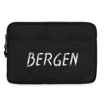 Bergen Écriture Brosse Brute - Sacoche pour ordinateur portable 13 pouces - noir - Devant