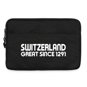 Suisse - Grande depuis 1291 - Schweiz - Schwiiz - Sacoche pour ordinateur portable 13 pouces - noir - Devant