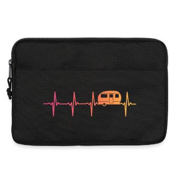 Caravan Sunset Heartbeat Camping Caravan - Laptop bag 13" - black - Front