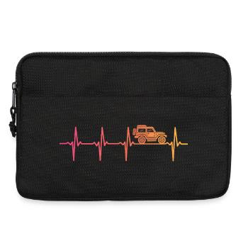 Offroad Sunset 4x4 Offroad-Geländefahrzeug - Laptoptasche 13" - Schwarz - Vorne