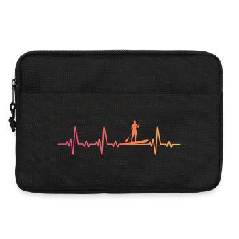 Sunset Heartbeat Stand-up-Paddle - Laptoptasche 13" - Schwarz - Vorne