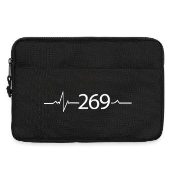 269 - RESPEKTIERE LEBEN - Laptoptasche 13" - Schwarz - Vorne