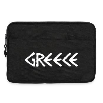 Greek Glyphs with Arrow Motif - Laptop bag 13" - black - Front