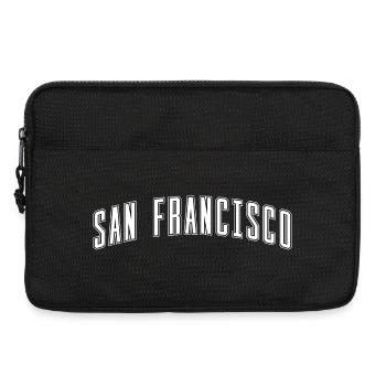 San Francisco Arc Font Design - Laptop bag 13" - black - Front