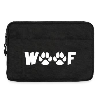 Barking dog (white) - Laptop bag 13" - black - Front