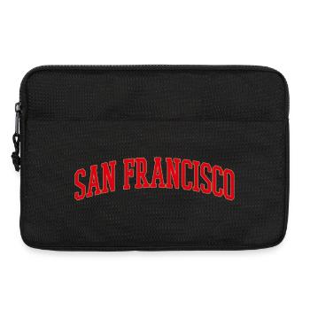 San Francisco Bogen Schriftzug - Laptoptasche 13" - Schwarz - Vorne