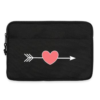 Cadeau Saint-Valentin Saint-Valentin - Sacoche pour ordinateur portable 13 pouces - noir - Devant