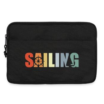 Sailing Sailboat - Laptop bag 13" - black - Front