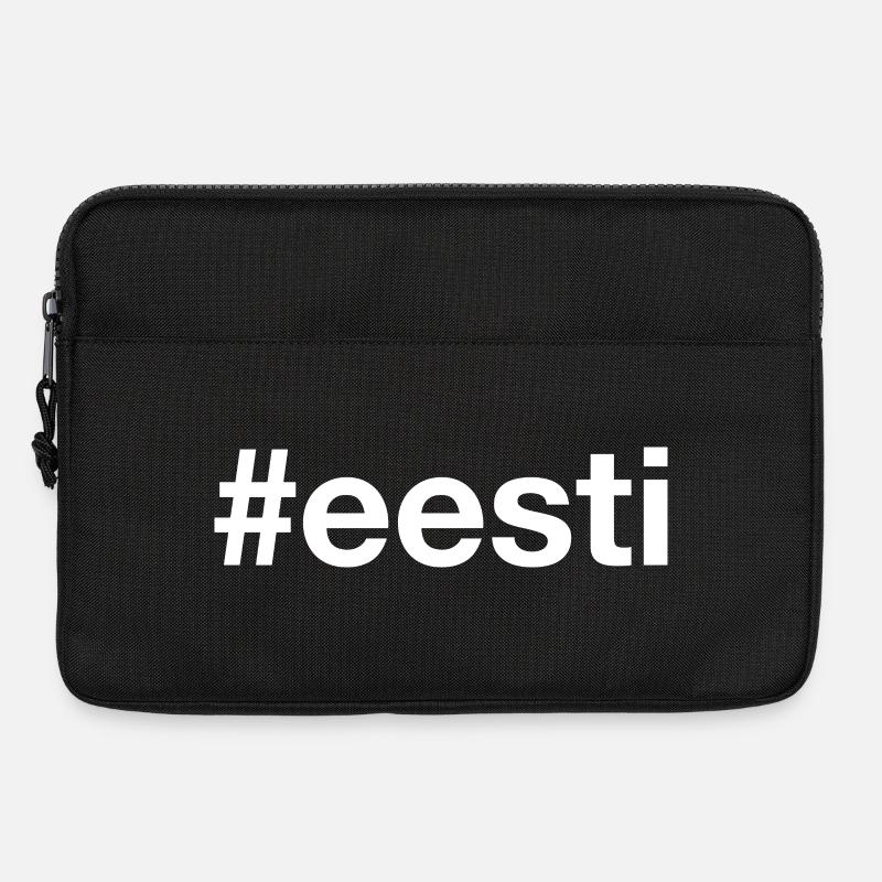 EESTI Estonia Estland Hashtag - Laptoptasche 13" - Schwarz