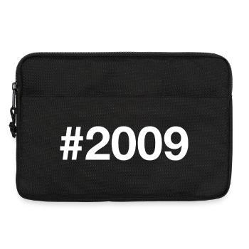2009 Hashtag 17 years 17th birthday - Laptop bag 13" - black - Front