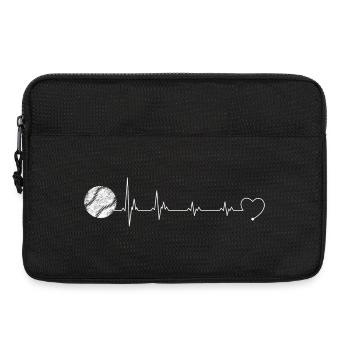 Heartbeat Stethoscope Heartline Design - Laptop bag 13" - black - Front