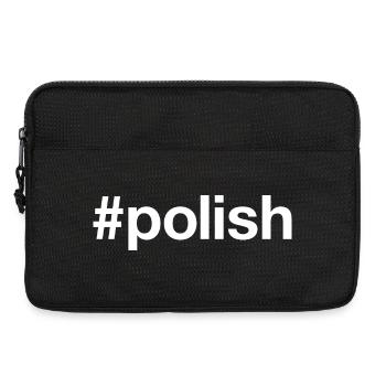 POLONAIS Polnisch Pologne Polen Hashtag - Sacoche pour ordinateur portable 13 pouces - noir - Devant