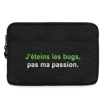 Ich schalte Bugs aus, nicht meine Leidenschaft - Laptoptasche 13" - Schwarz - Vorne
