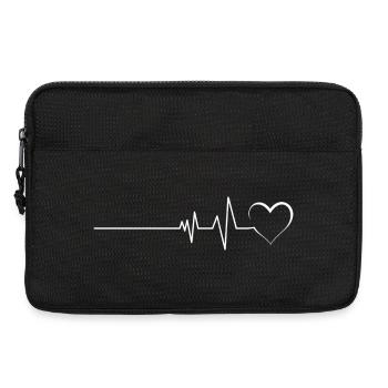 Heartbeat Lineage Graphic - Laptop bag 13" - black - Front