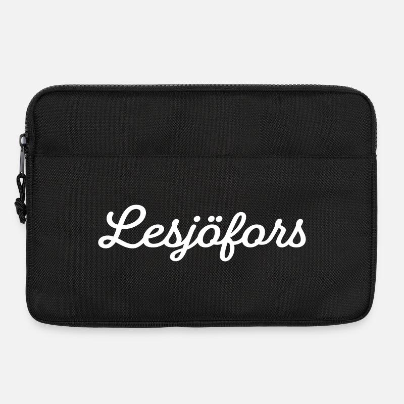 Lesjöfors blanc - Sacoche pour ordinateur portable 13 pouces - noir